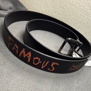 Coach And Jean Michel Basquiat Collab Harness Buckle Belt